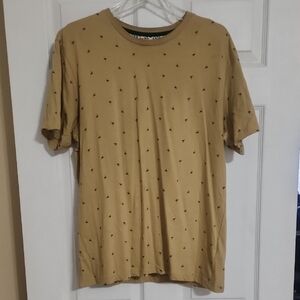 Denim & Flower Tan Short Sleeve Tee